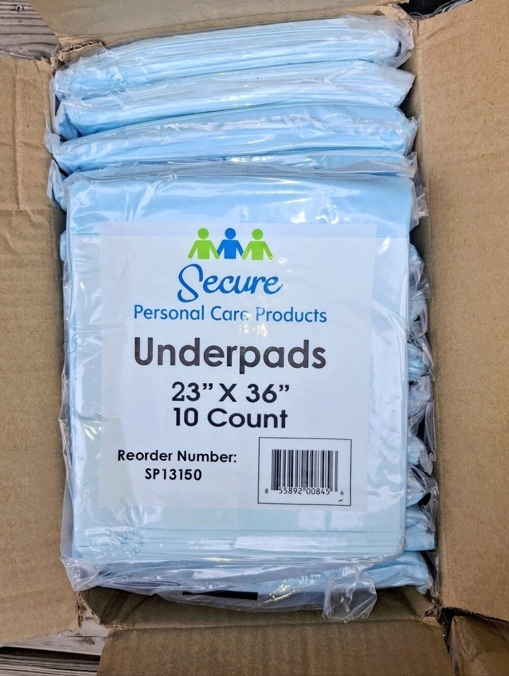 40 Secure Personal Care Products Underpads (4 Packages)